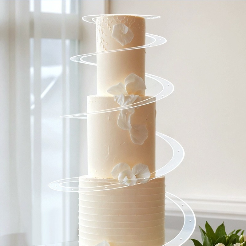 Display Risers Set - Bolo espiral em camadas suporte de