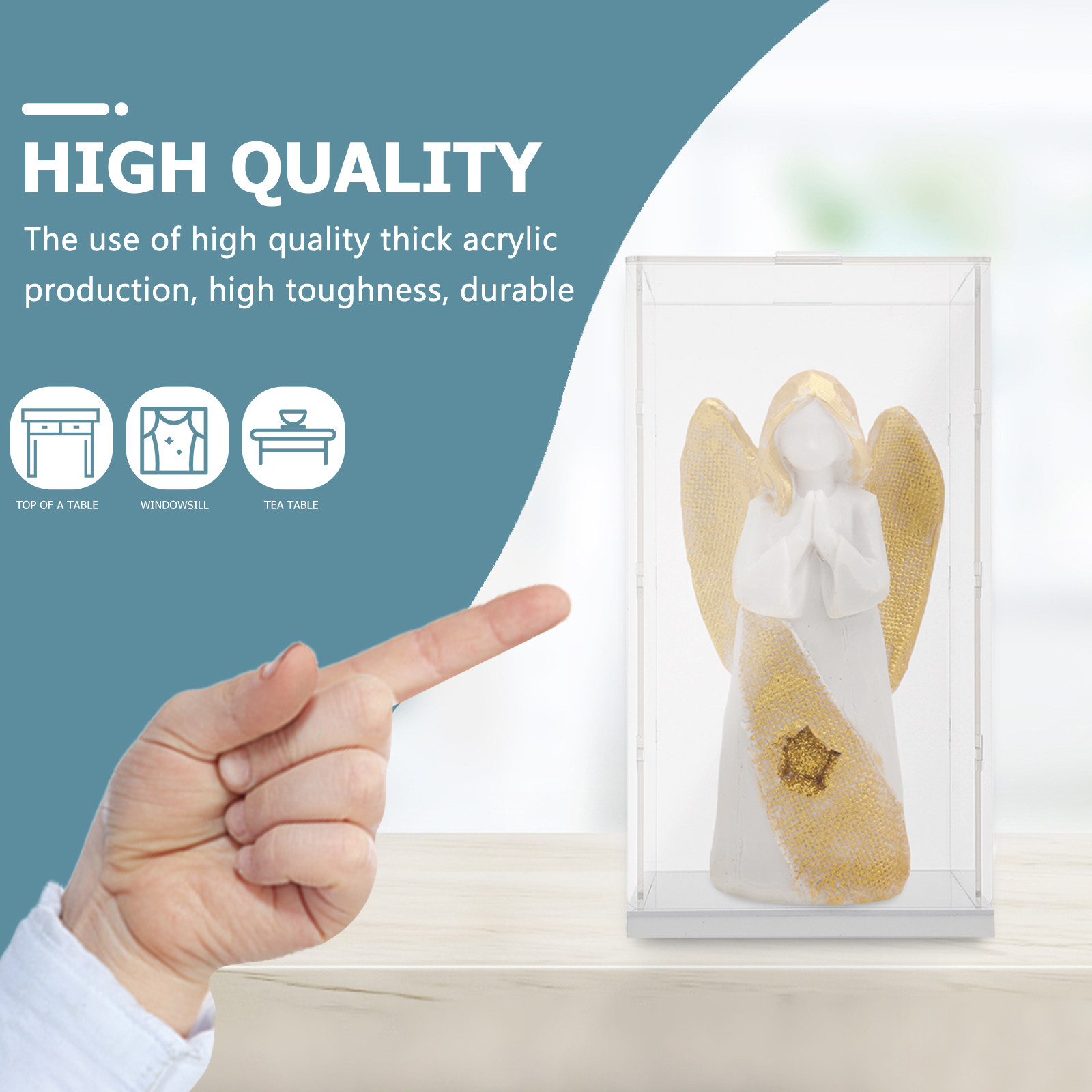 Caixa de acrílico transparente - Display Case Acrylic avaliação e preço