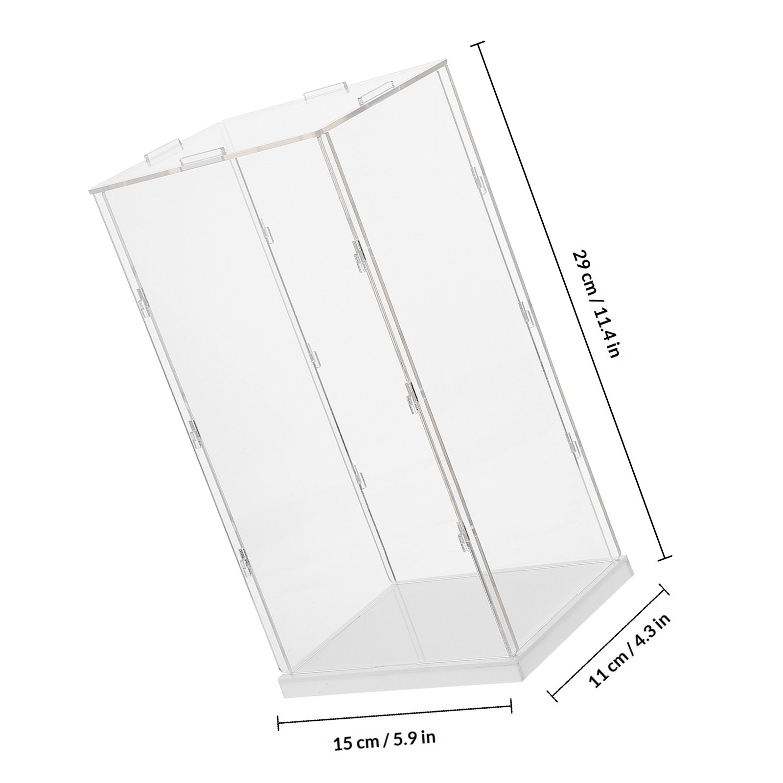 Caixa de acrílico transparente - Display Case Acrylic avaliação e preço
