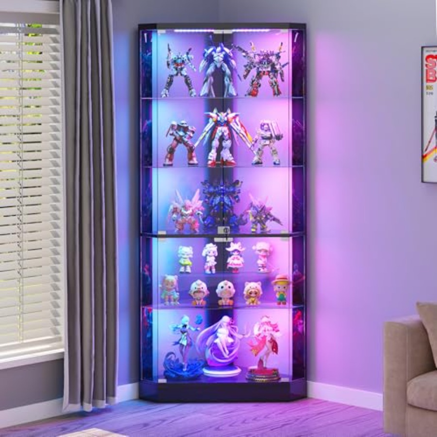 Vitrine de Canto com Luzes RGB - Display Case Acrylic avaliação e preço